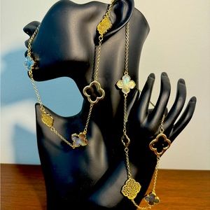 Clover Abalone Necklace
